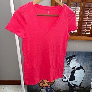 GAP Favorite Pink V-Neck T-Shirt